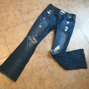 Abercrombie and Fitch tattered Jeans